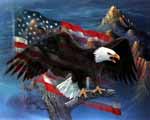 Eagle and Falg
